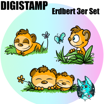 Digistamp Erdbert 3er Set