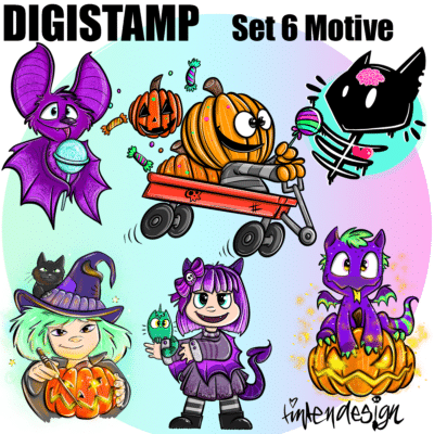 Digistamp Set Halloween 6 Motive [Digital]